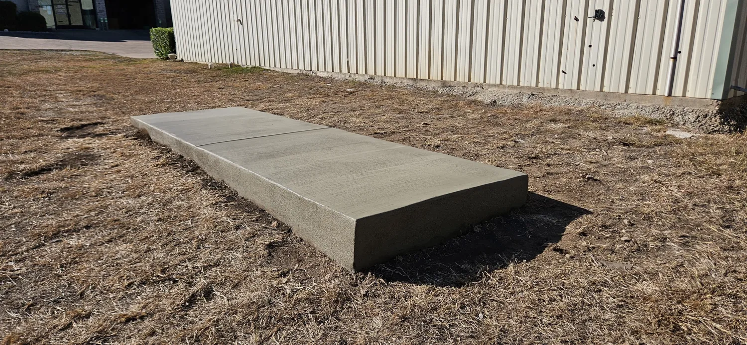 A purpose-built equipment slab by Lucky’s Concrete in Clearwater