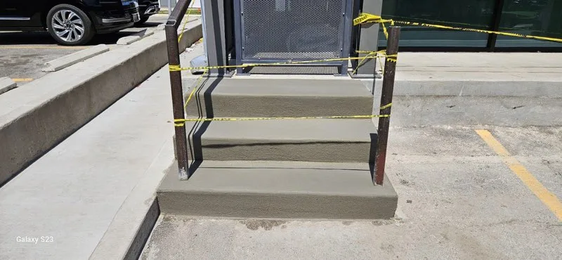 Front-entry step replacement by Lucky’s Concrete in Clearwater